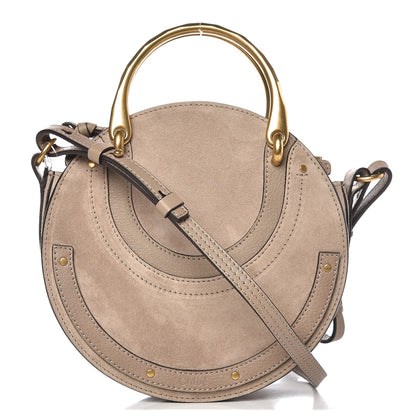 Chloe Calfskin Suede Small Pixie Bag Motty Grey 1 of 7