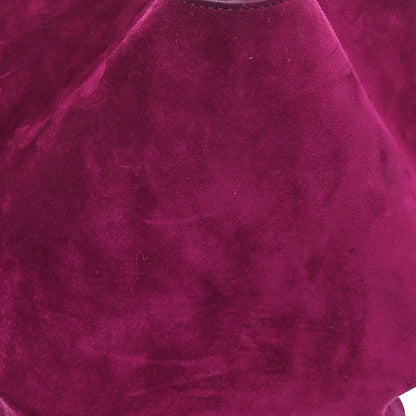 Khaite Suede Calfskin Mini Lotus Tote Mulberry 6 of 8