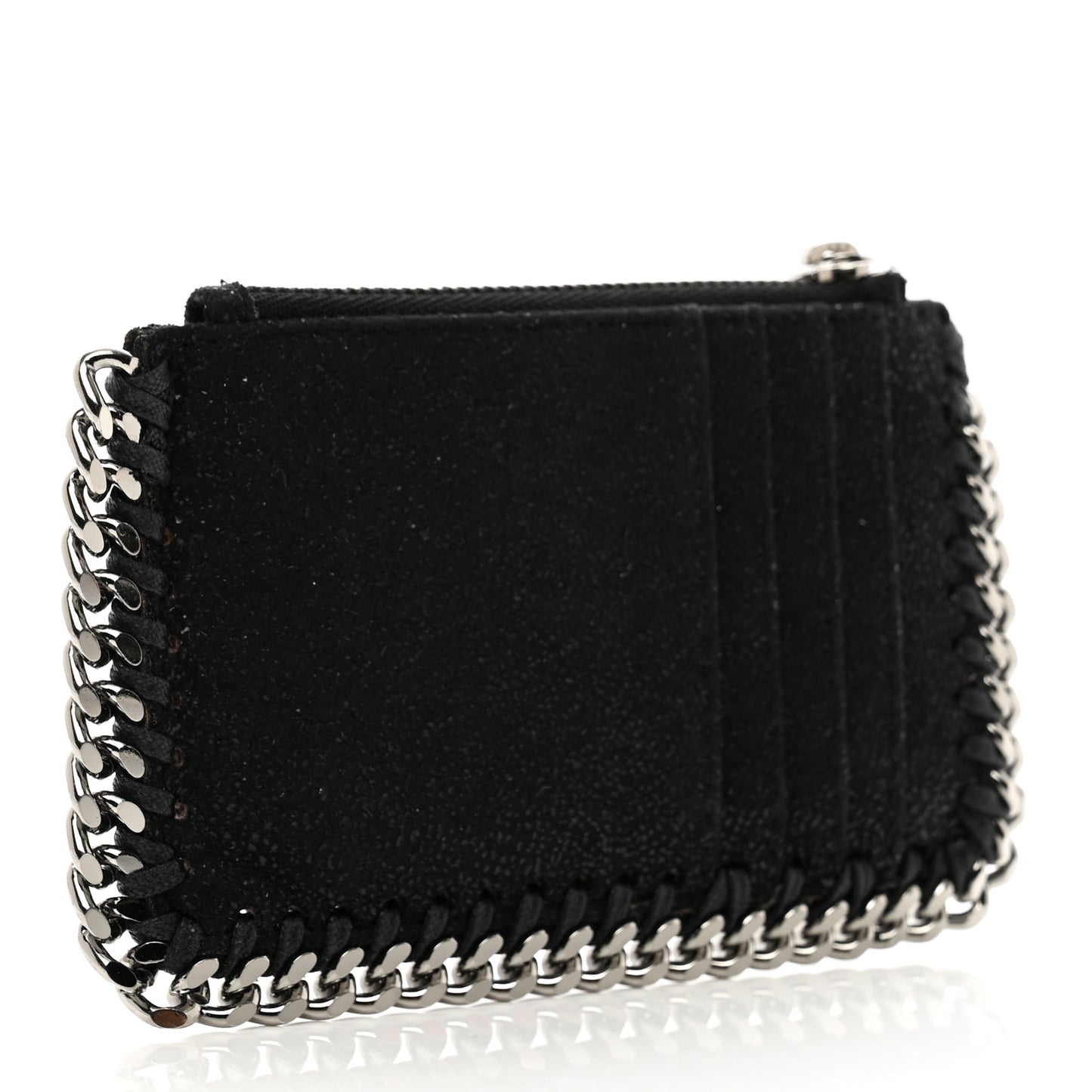 Shaggy Deer Falabella Zip Card Holder Black