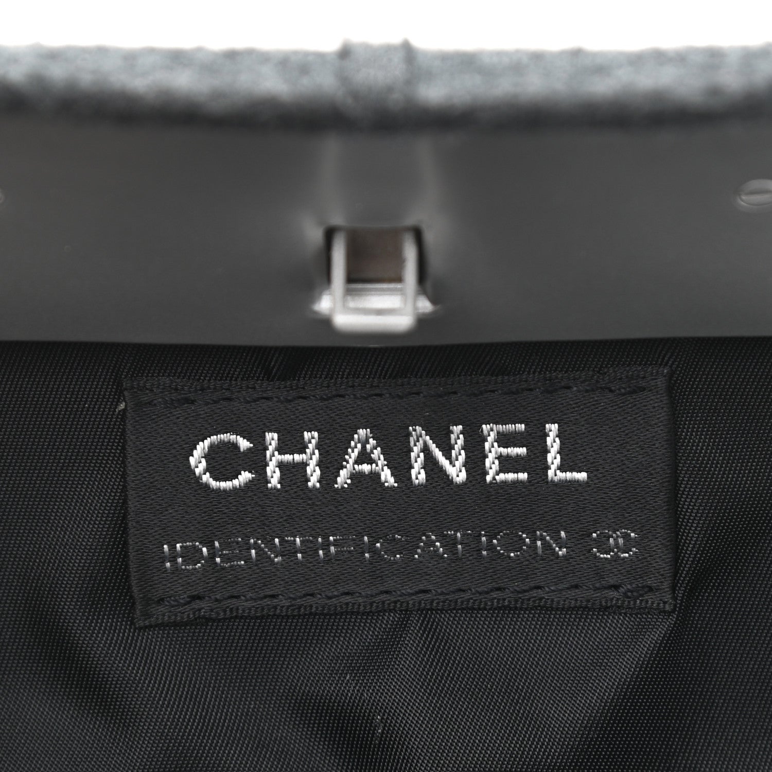 Chanel Felt Millennium 2005 Hard Case Crossbody Bag Grey 6 of 12