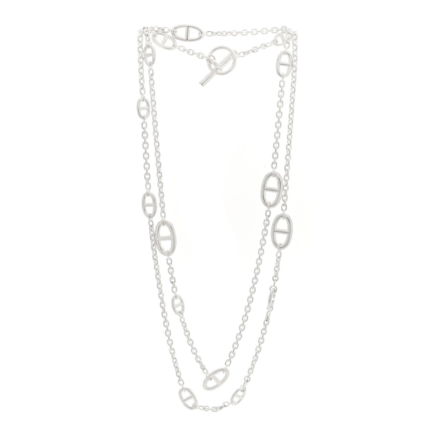 Hermes Sterling Silver Farandole Necklace 120 3 of 4
