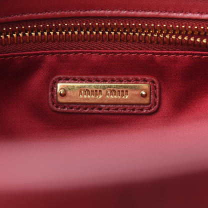 Miu Miu Nappa Matelasse Tote Rosso 5 of 8