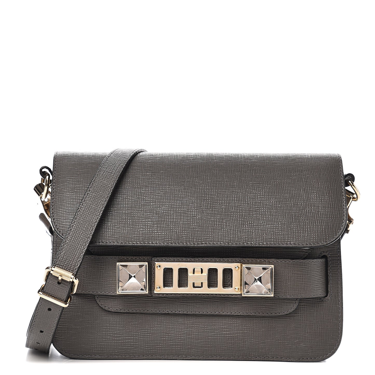 New Linosa Mini PS11 Classic Shoulder Bag Heather Grey