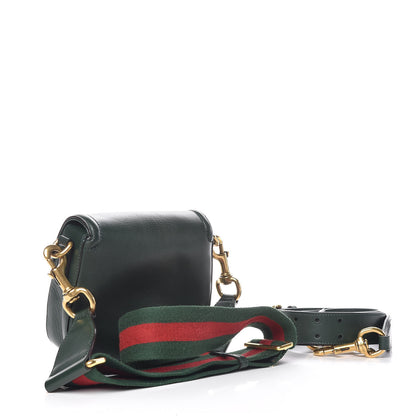 Gucci Calfskin Small Lady Web Shoulder Bag Green 4 of 17