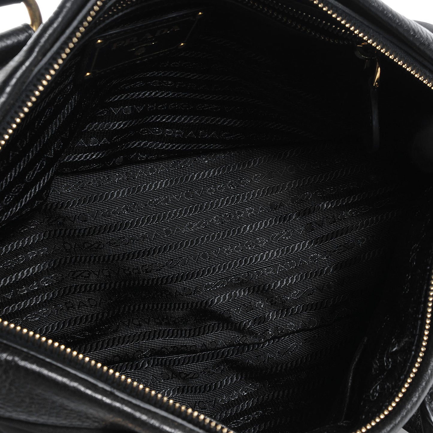 Tessuto Nylon Shopping Satchel Black