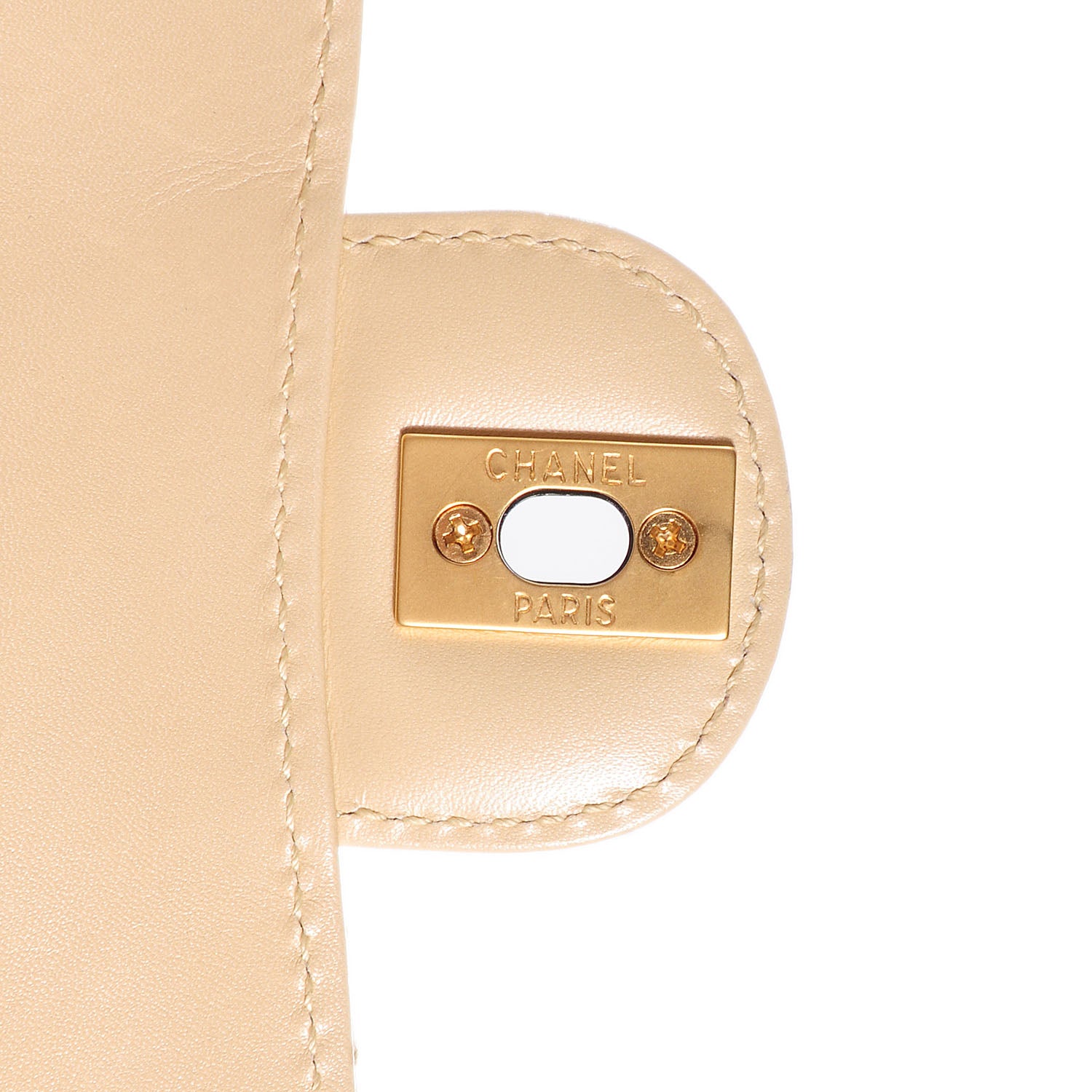 Chanel Lambskin Bekko Resin Small Single Flap Beige 7 of 9