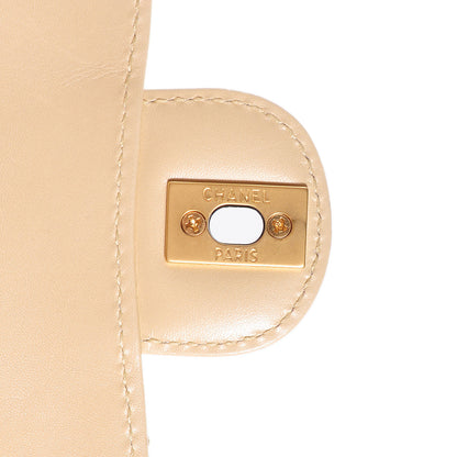 Chanel Lambskin Bekko Resin Small Single Flap Beige 7 of 9