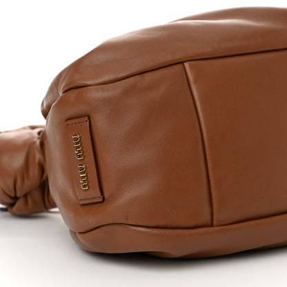 Miu Miu Nappa Shoulder Bag Cognac 8 of 10