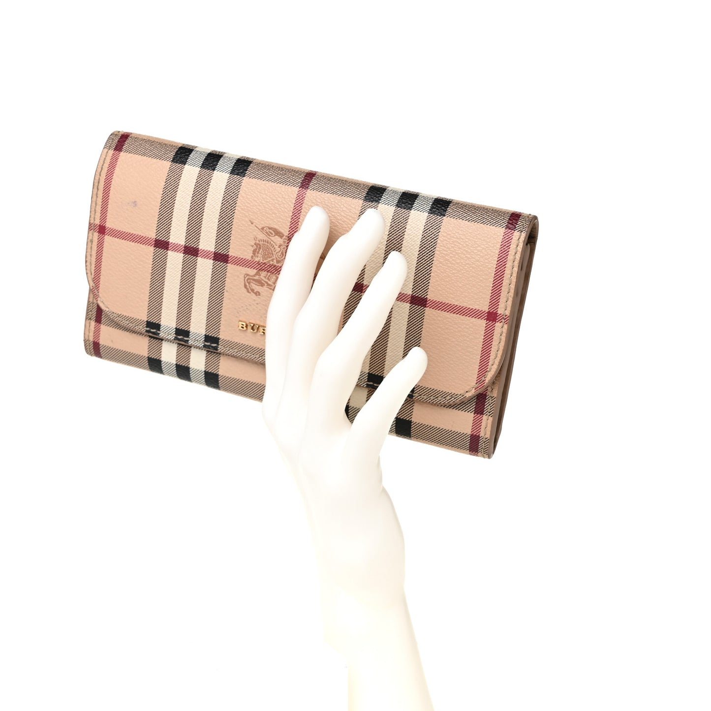 Haymarket Check Halton Wallet Tan