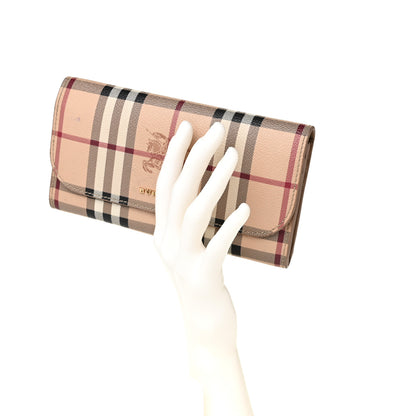 Burberry Haymarket Check Halton Wallet Tan 2 of 9