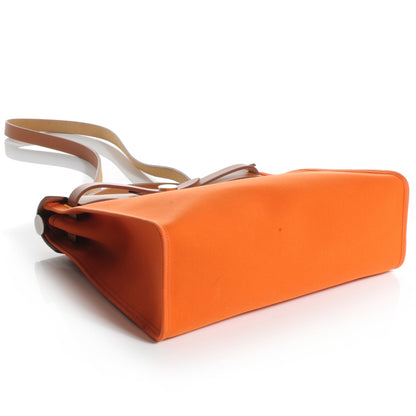 Hermes Toile Herbag Zip PM 31 Natural Orange 4 of 11