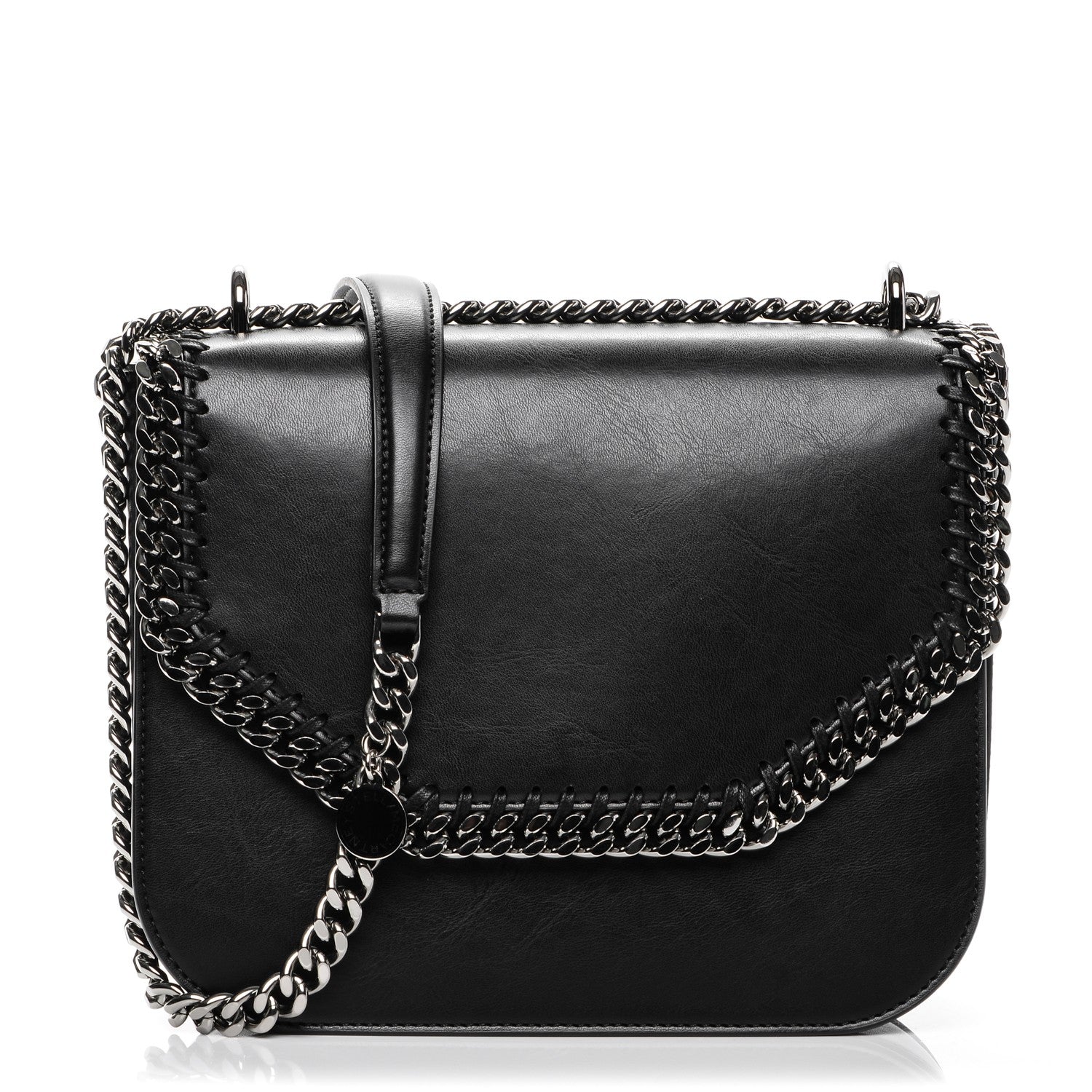 Stella McCartney Eco Alter Nappa Falabella Box Shoulder Bag Black 1 of 6