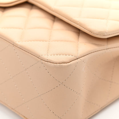 Chanel Lambskin Quilted Medium Double Flap Beige 9 of 15