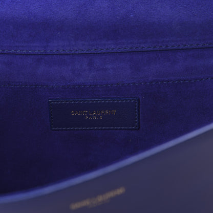 Saint Laurent Calfskin Classic Y Ligne Clutch Royal Blue 8 of 9