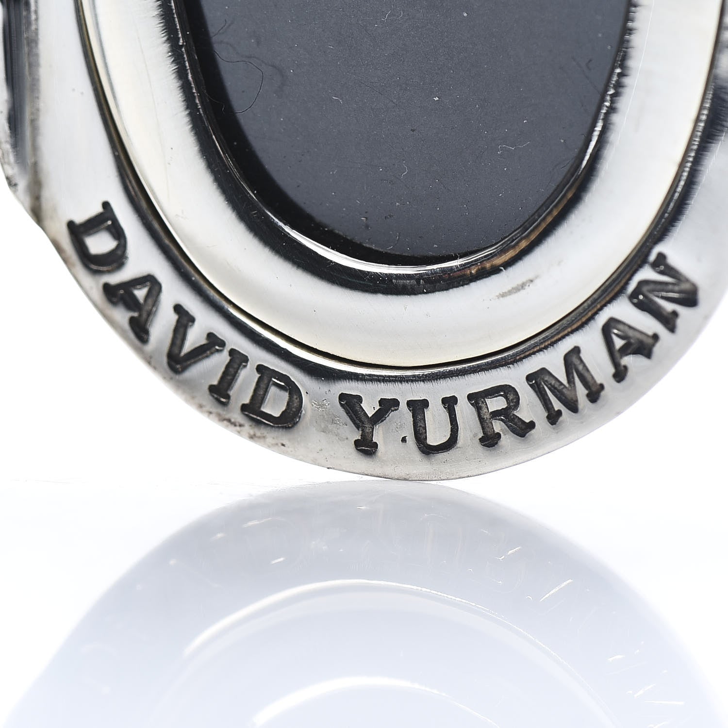 David Yurman Sterling Silver 18K Yellow Gold Oval Cable Locket Pendant 4 of 6