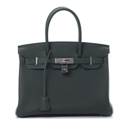 Hermes Togo Birkin 30 Vert Cypress 1 of 11