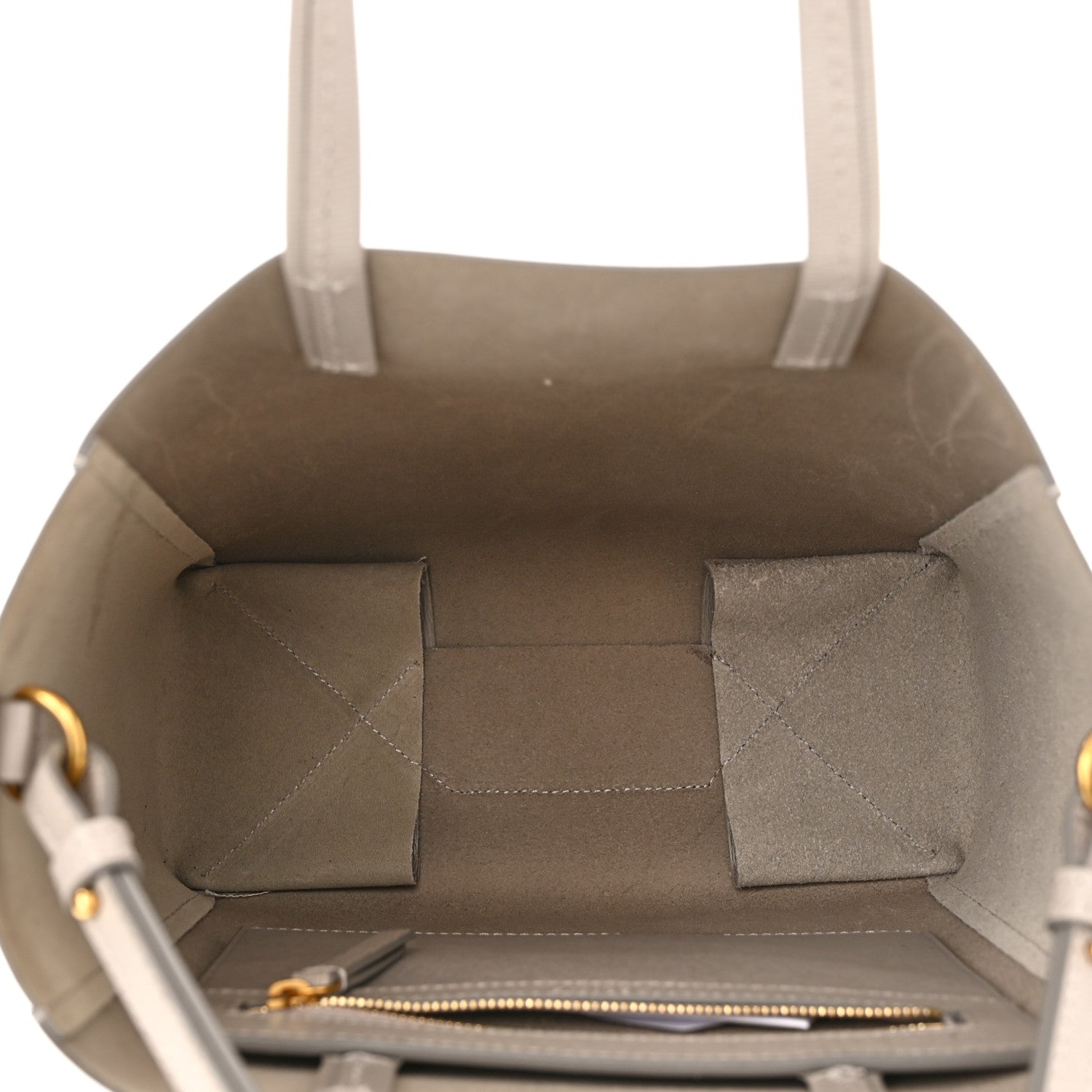 Celine Grained Calfskin Small Vertical Cabas Clay 5 of 10