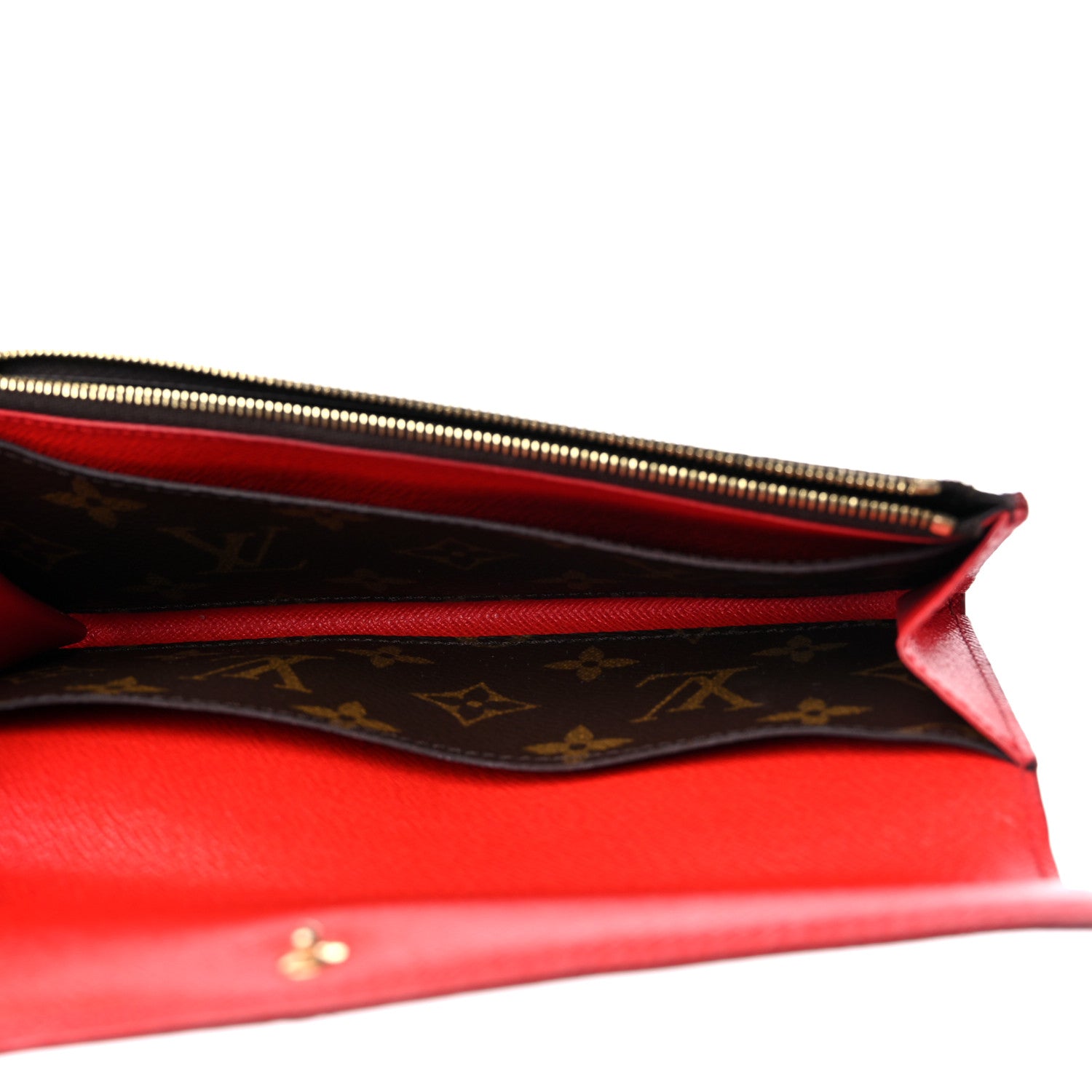 Louis Vuitton Monogram Bloom Flower Emilie Wallet Coquelicot 5 of 13