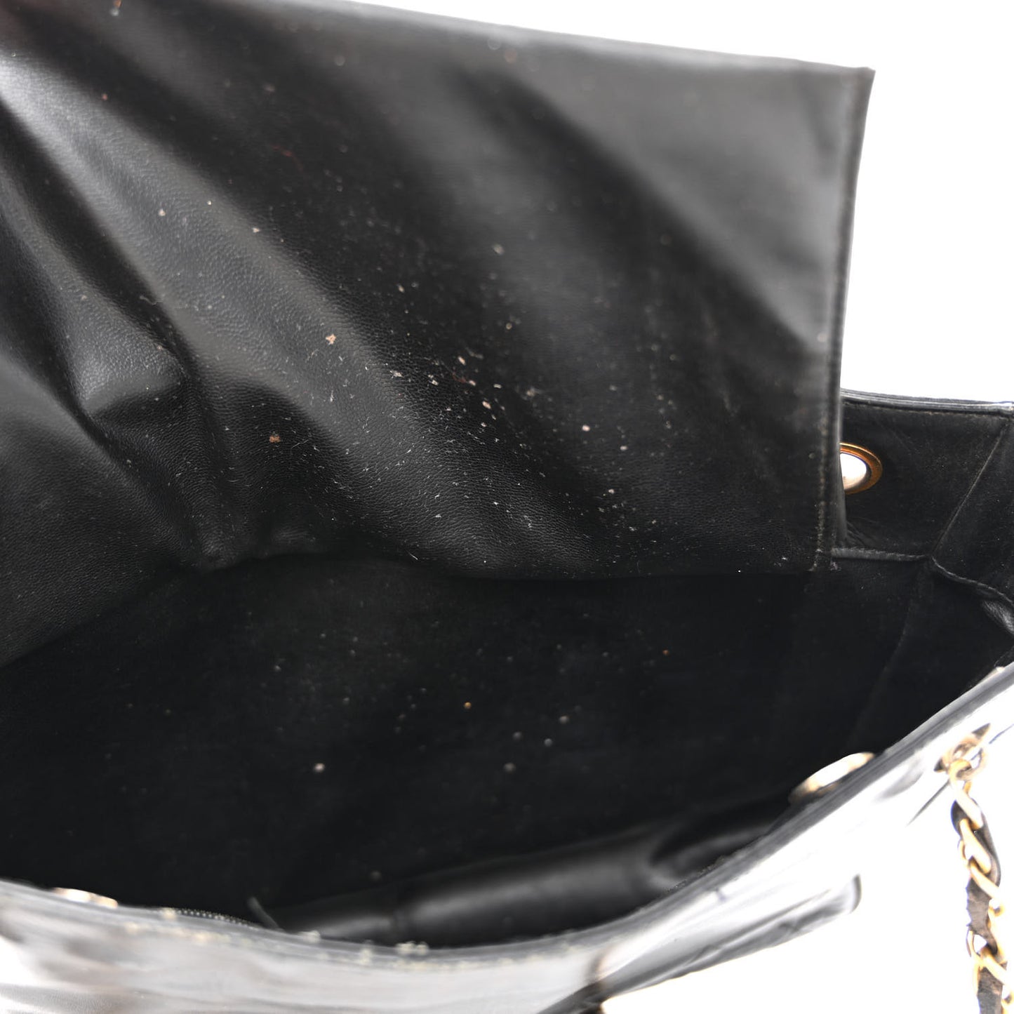 Lambskin Quilted Shoulder Bag Black