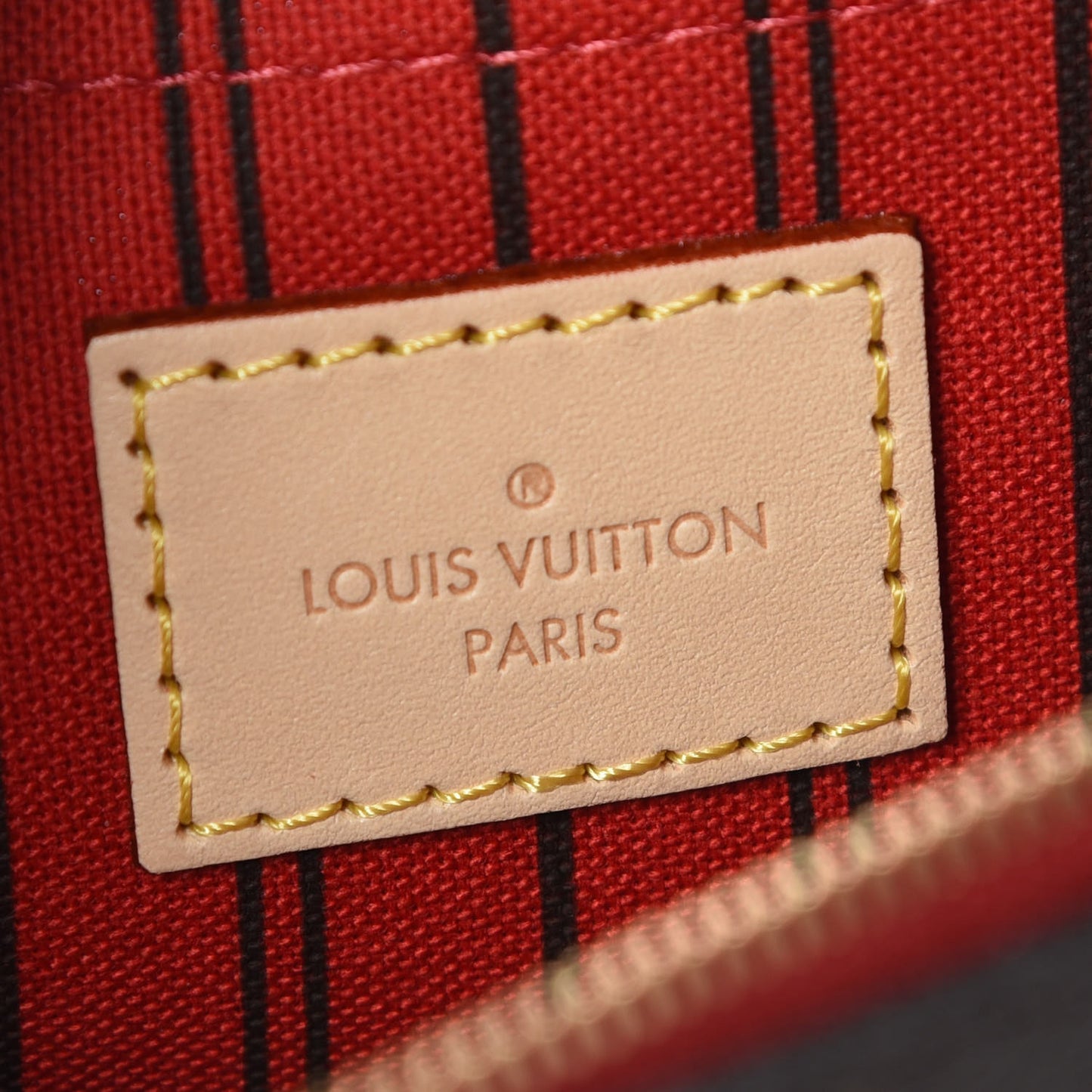 Monogram Neverfull MM GM Pochette Cherry
