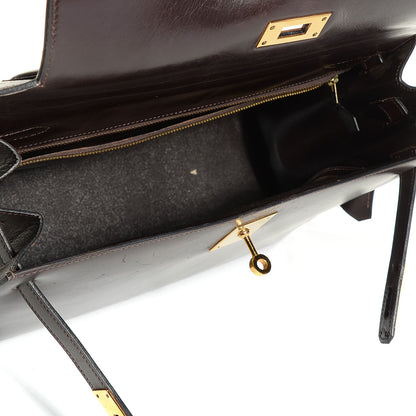 Hermes Box Kelly Sellier 32 Chocolate 7 of 22