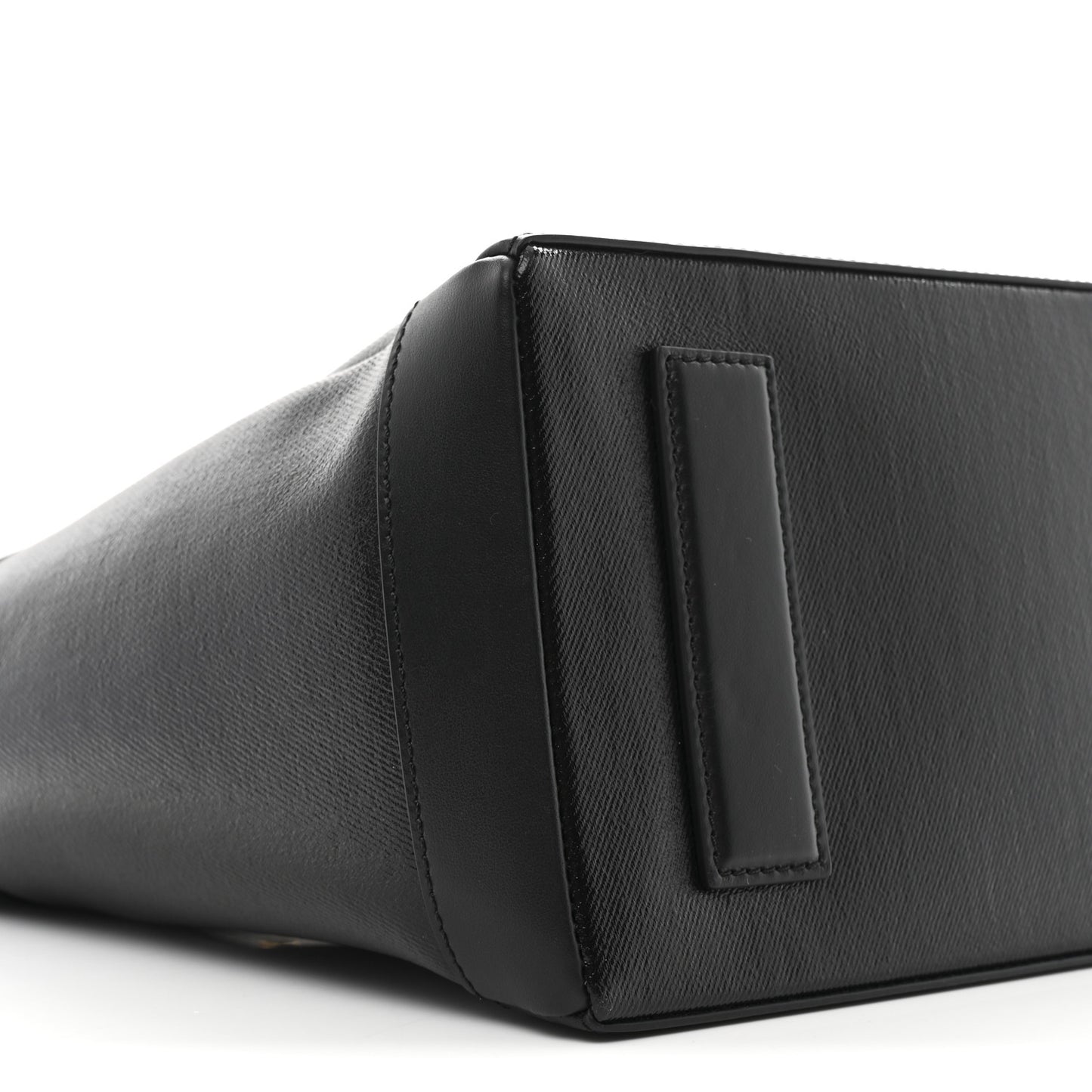 Coated Denim Logo T Screw Tote Black