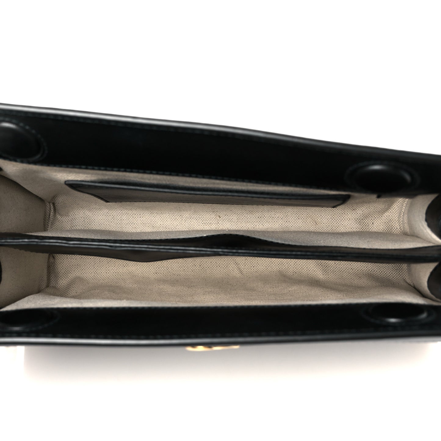 Calfskin GG Matelasse Small Slim Chain Shoulder Bag Black Natural