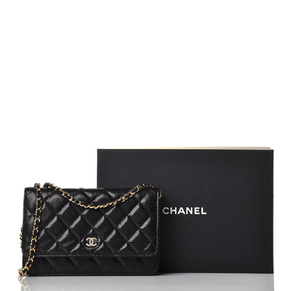 Chanel Caviar Quilted Wallet On Chain WOC Black 9 of 9