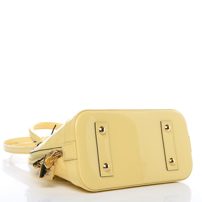 Louis Vuitton Vernis Alma BB Citrine 4 of 9