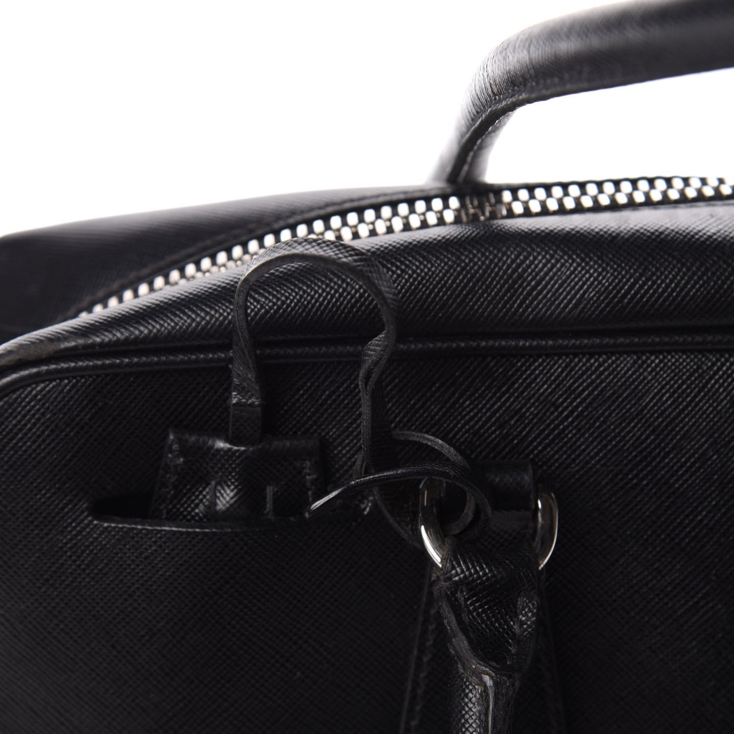 Saffiano Lux Bowler Black