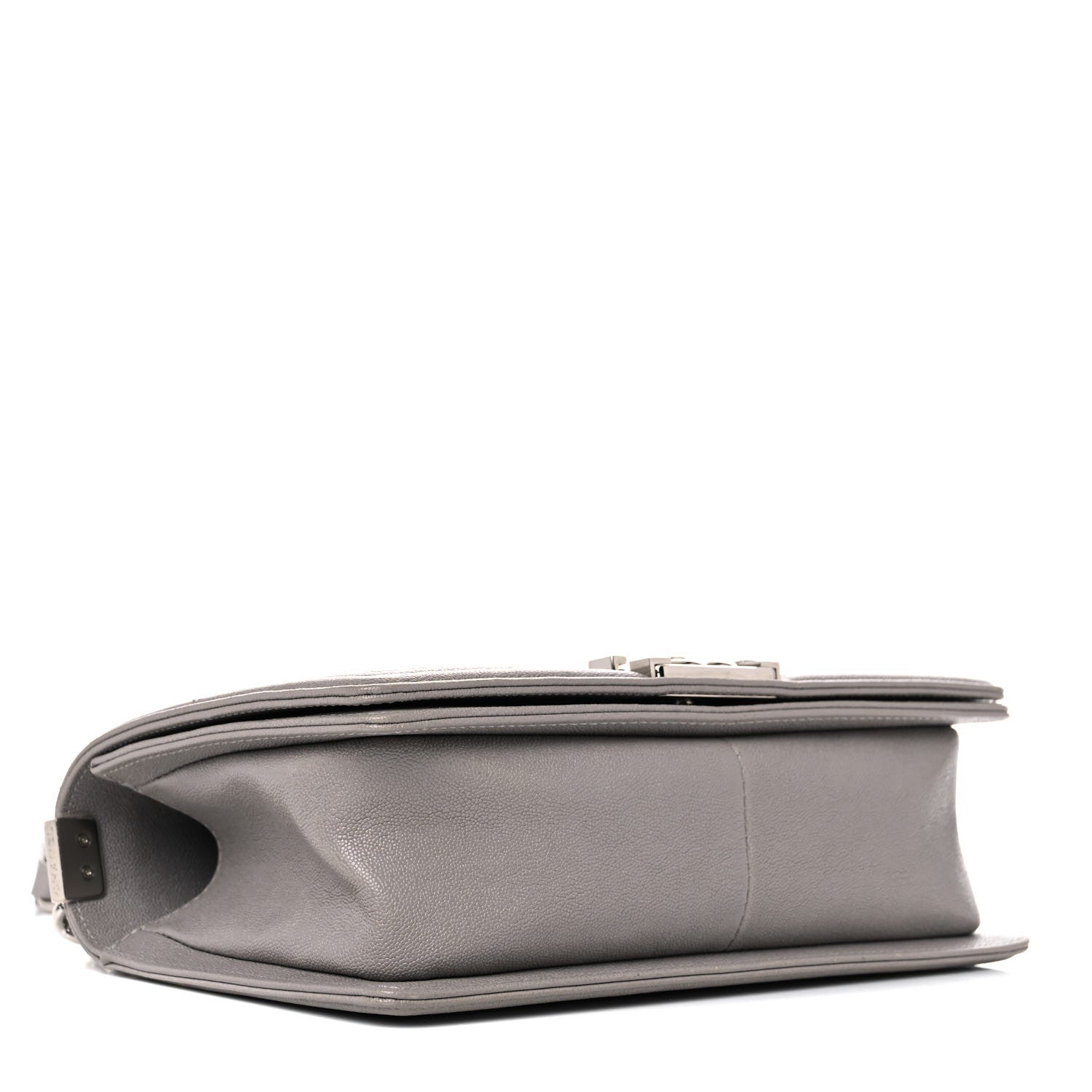 Chanel Caviar Quilted Medium Boy Flap Light Grey 3 of 9