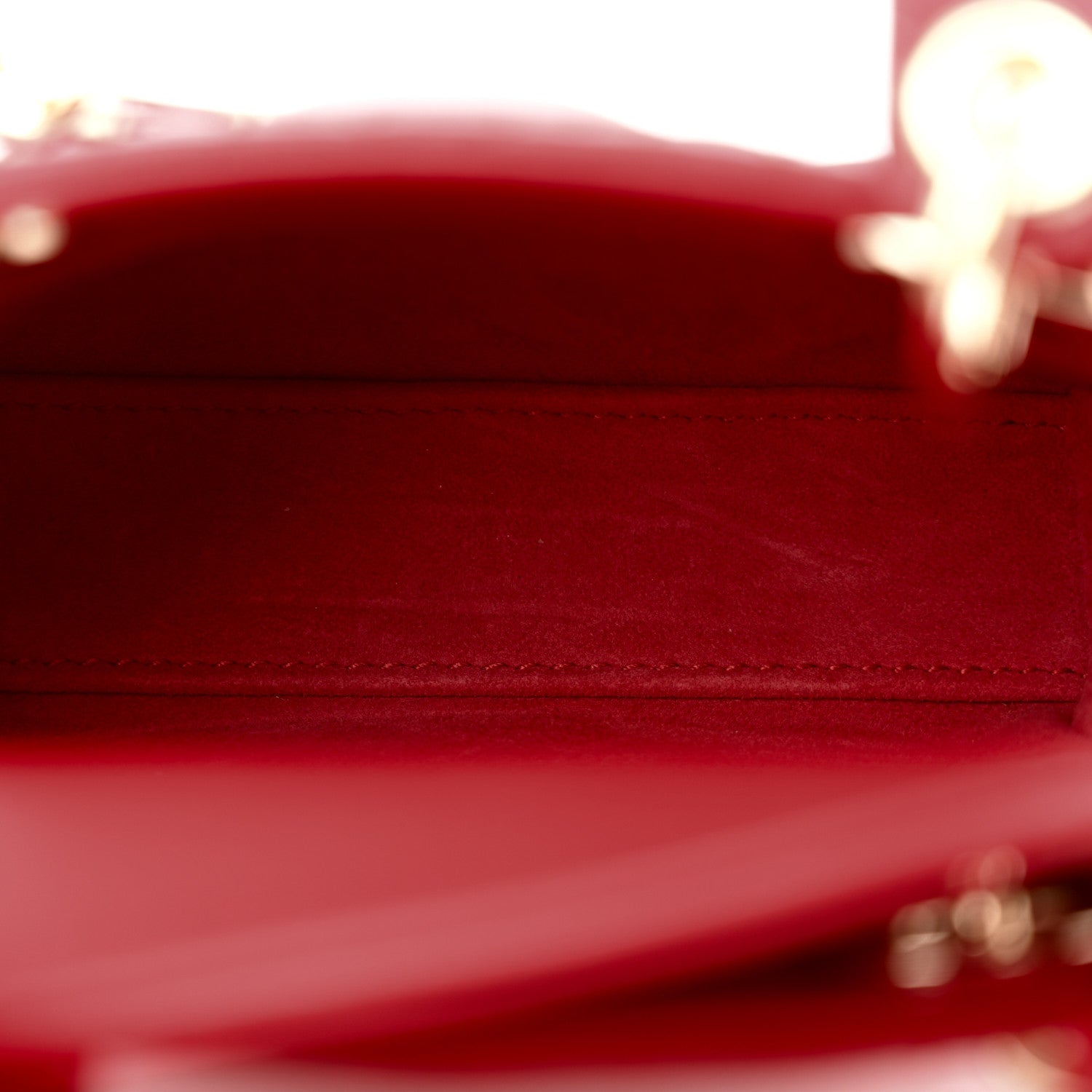 Christian Dior Lambskin Cannage Micro Lady Dior Red 5 of 10