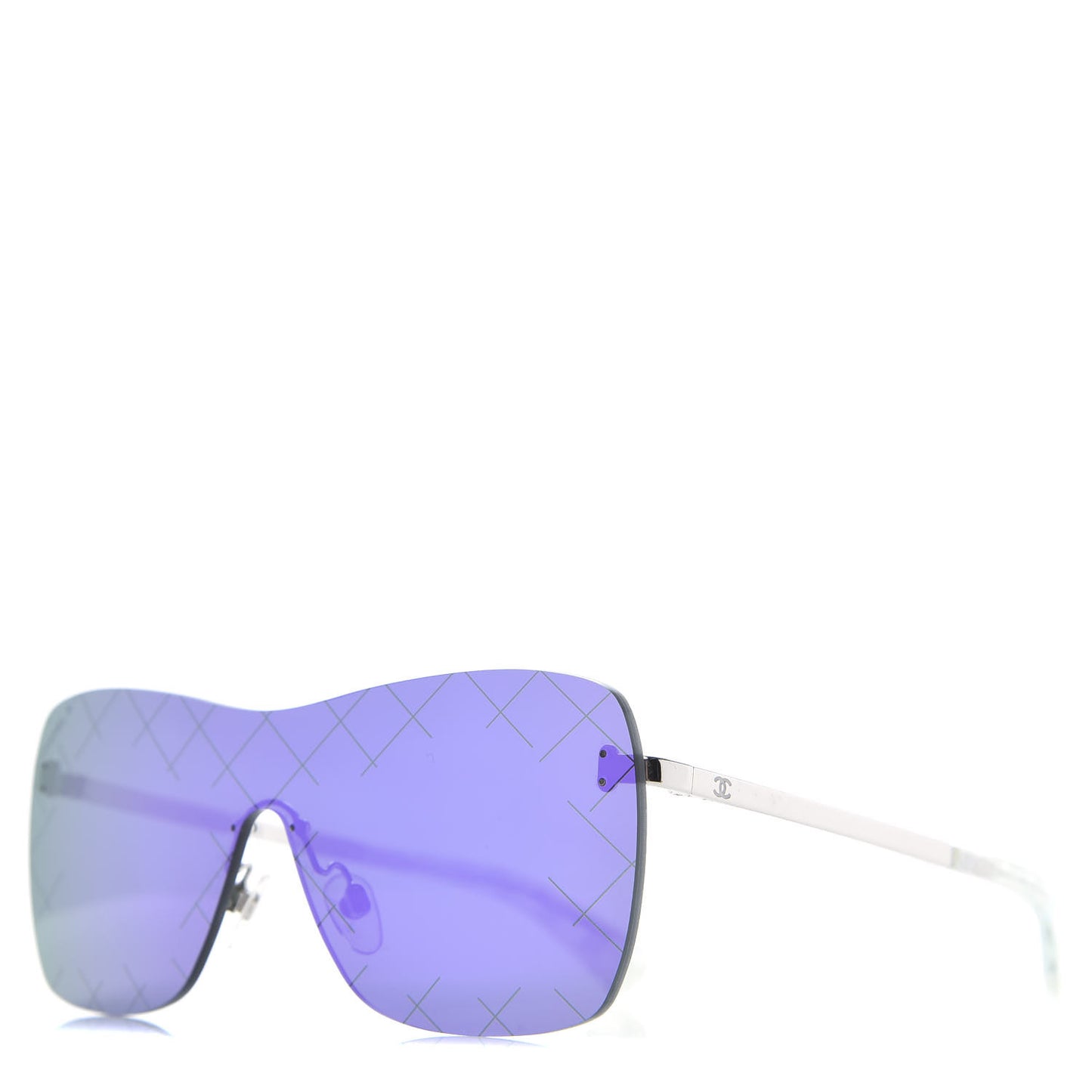 Shield Runway Sunglasses 4215 Silver Purple