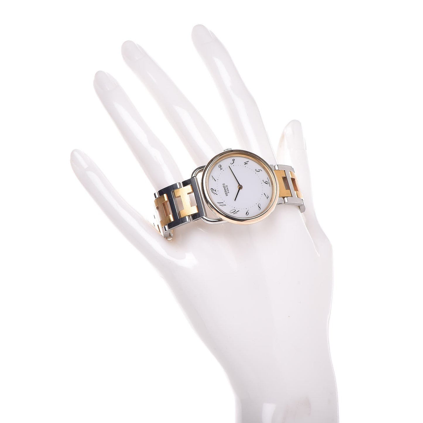 Stainless Steel 33mm Arceau Clipper Quartz Watch Gold