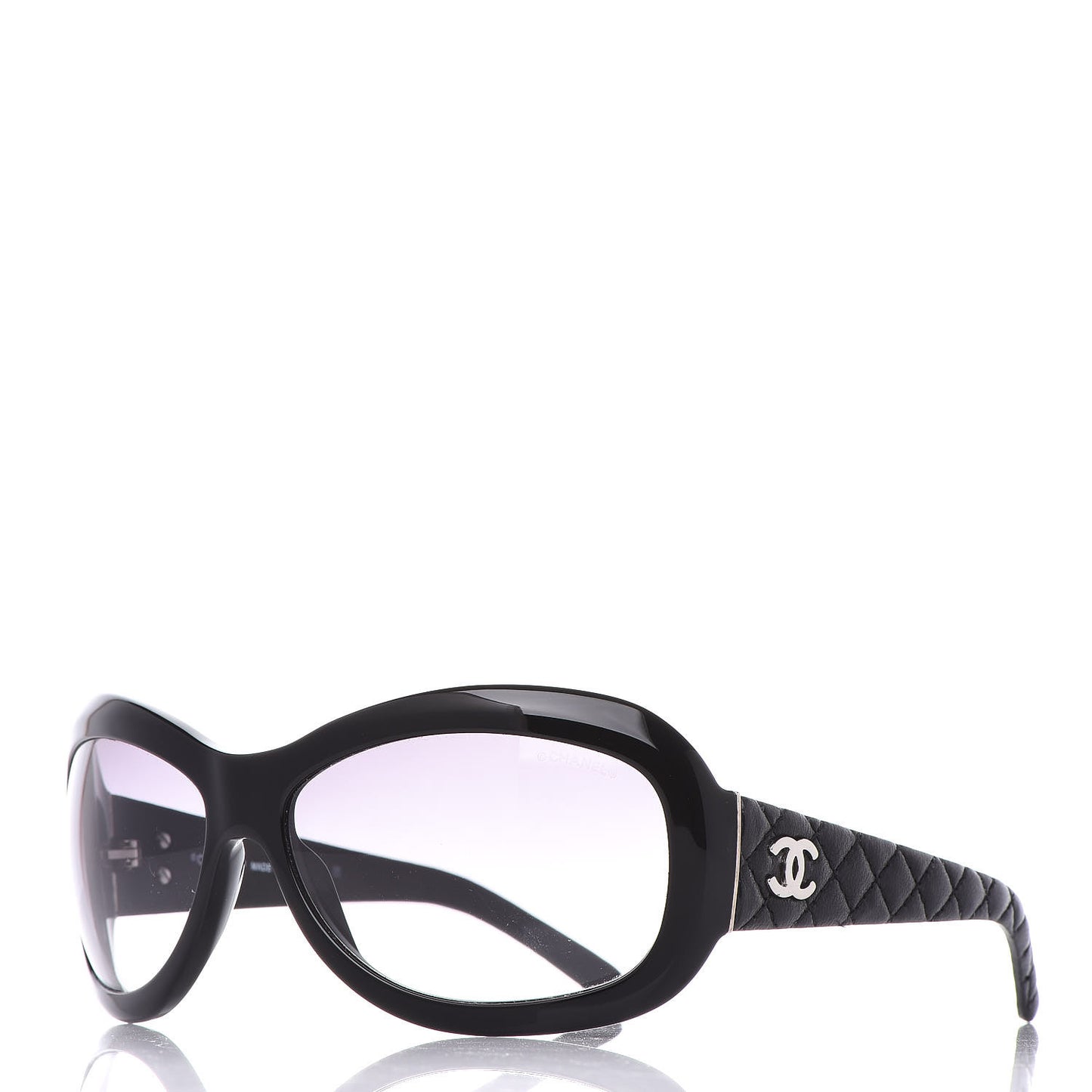 Lambskin Quilted CC Sunglasses 5116-Q Black