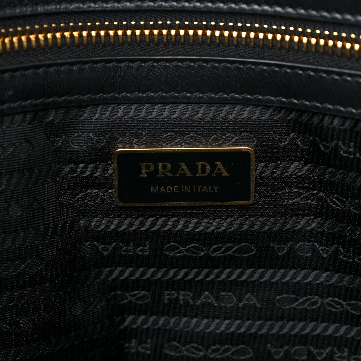 Prada Jacquard Saffiano Triangolo Symbole Embroidered Large Tote Black Corda 6 of 8