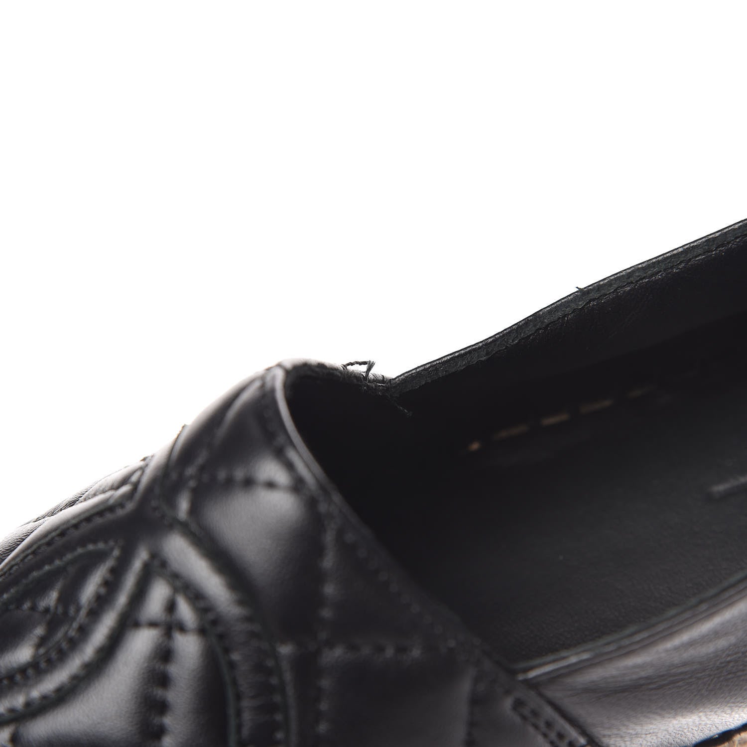 Chanel Lambskin Quilted CC Espadrilles 37 Black 12 of 13