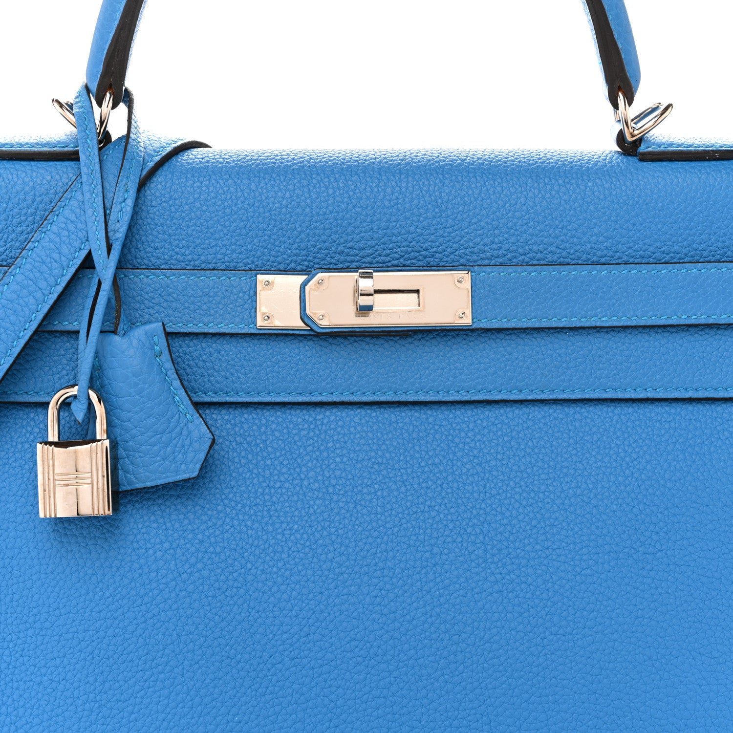Hermes Togo Kelly Retourne 32 Bleu Zanzibar 8 of 14
