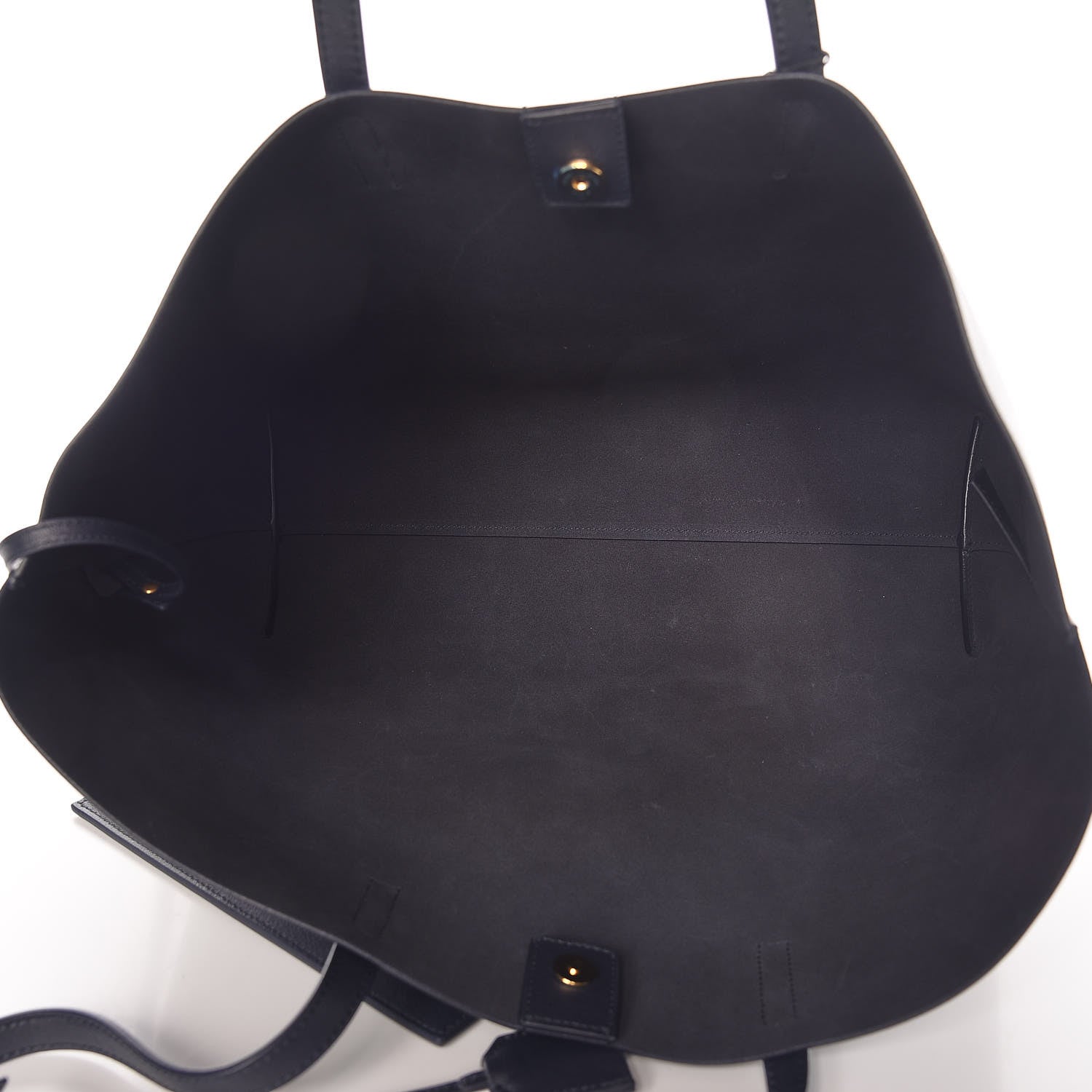 Saint Laurent Calfskin Large Shopping Tote Navy 6 of 8