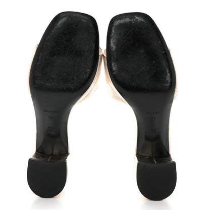 Givenchy Laminated Calfskin 4G Logo Mule Sandals 40 Dusty Golden 5 of 10