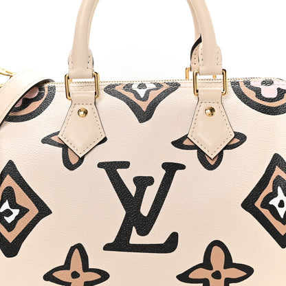 Louis Vuitton Monogram Giant Wild At Heart Speedy Bandouliere 25 Creme 7 of 9