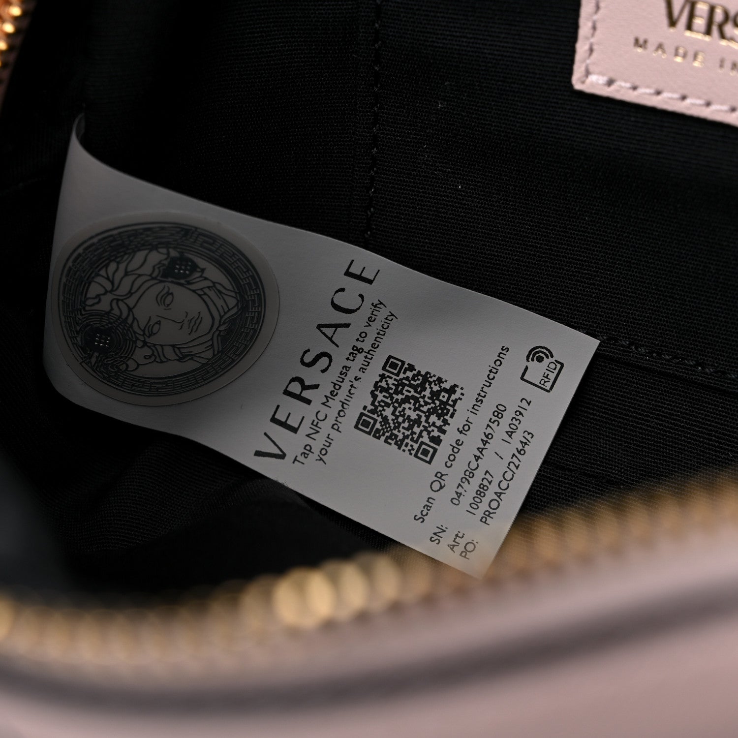Versace Nappa Quilted La Medusa Camera Bag Light Pink 7 of 9