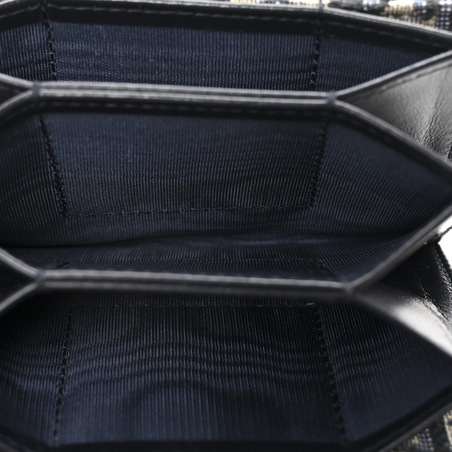 Christian Dior Oblique Saddle 5-Gusset Card Holder Blue 9 of 14