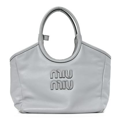 Miu Miu Soft Calf Softy Small Ivy Tote Bag Cornflower 1 of 10