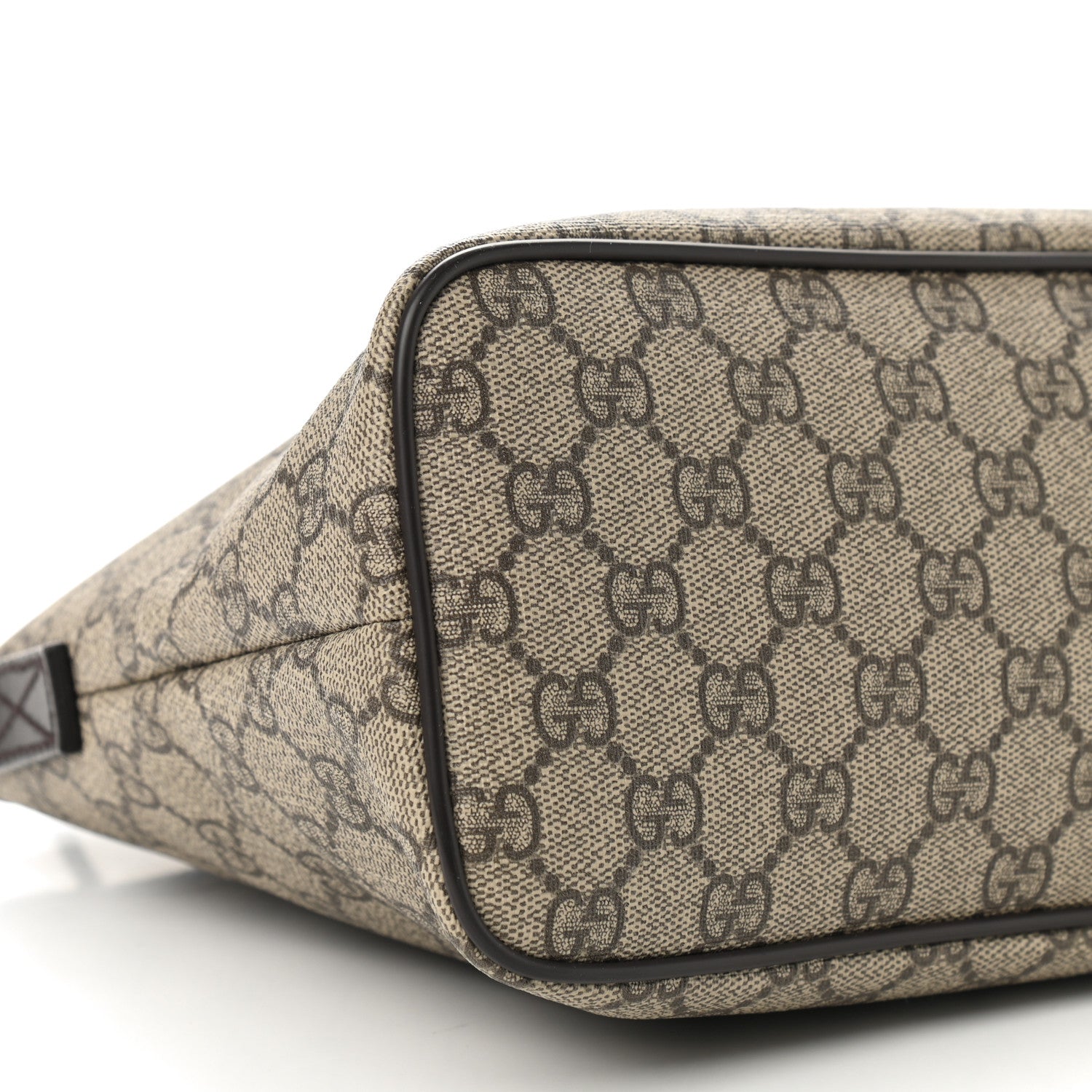 Gucci GG Supreme Monogram Small Zippered Tote Dark Brown 8 of 11