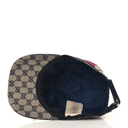 Gucci Monogram Web Baseball Hat L Beige Blue 6 of 8