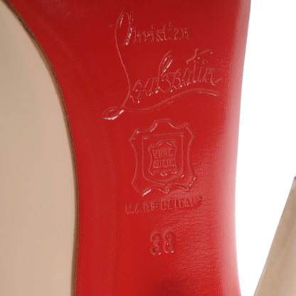 Christian Louboutin Patent Mad Mary 120 Pumps 38 Off White 6 of 7