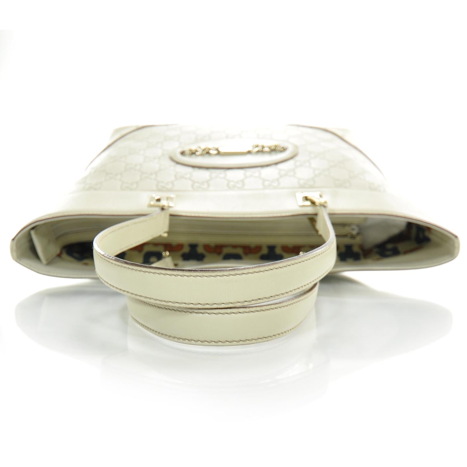 Gucci Guccissima Punch Tote Ivory 4 of 9