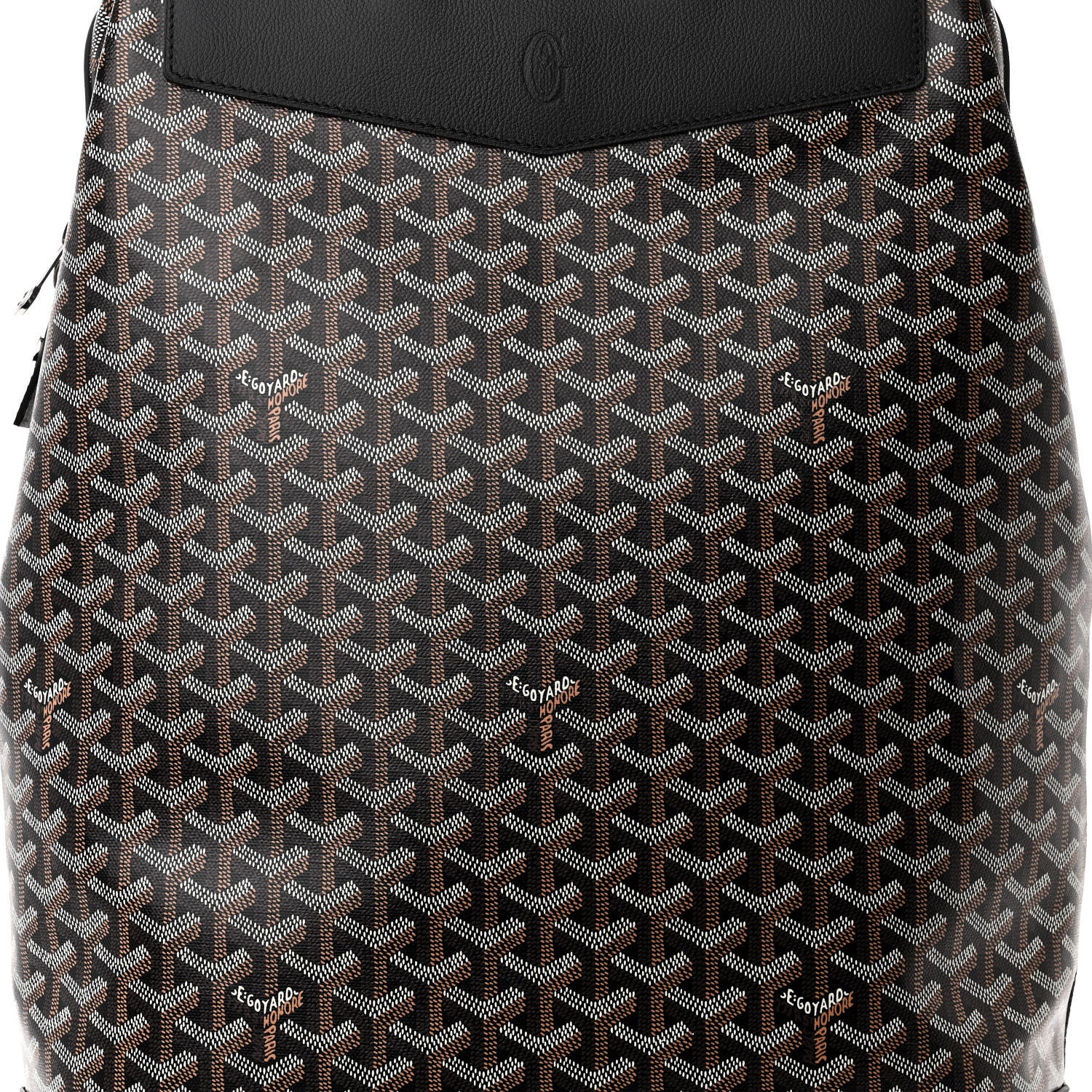 Goyard Goyardine Calfskin Cisalpin Backpack Black 7 of 9