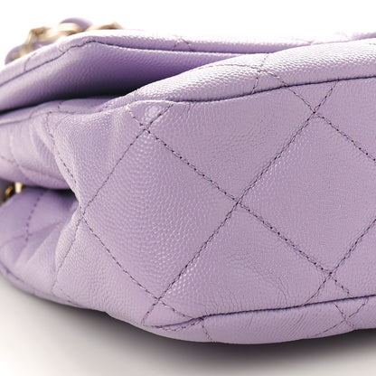 Chanel Shiny Caviar Quilted Large Funky Match Flap Lilac 9 of 10